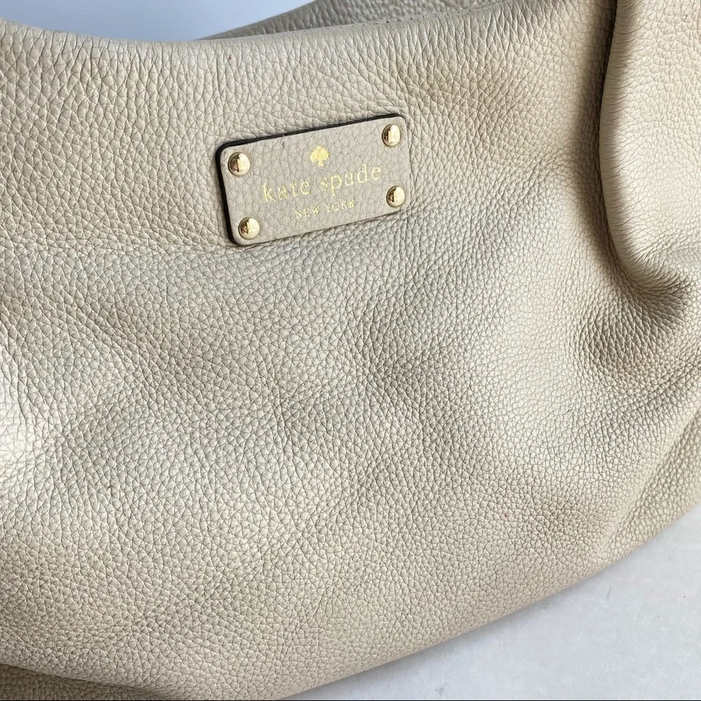 Kate Spade Hobo Bag Berkshire Stevie Purse Y2K Soft Slouchy Real Leather Satchel